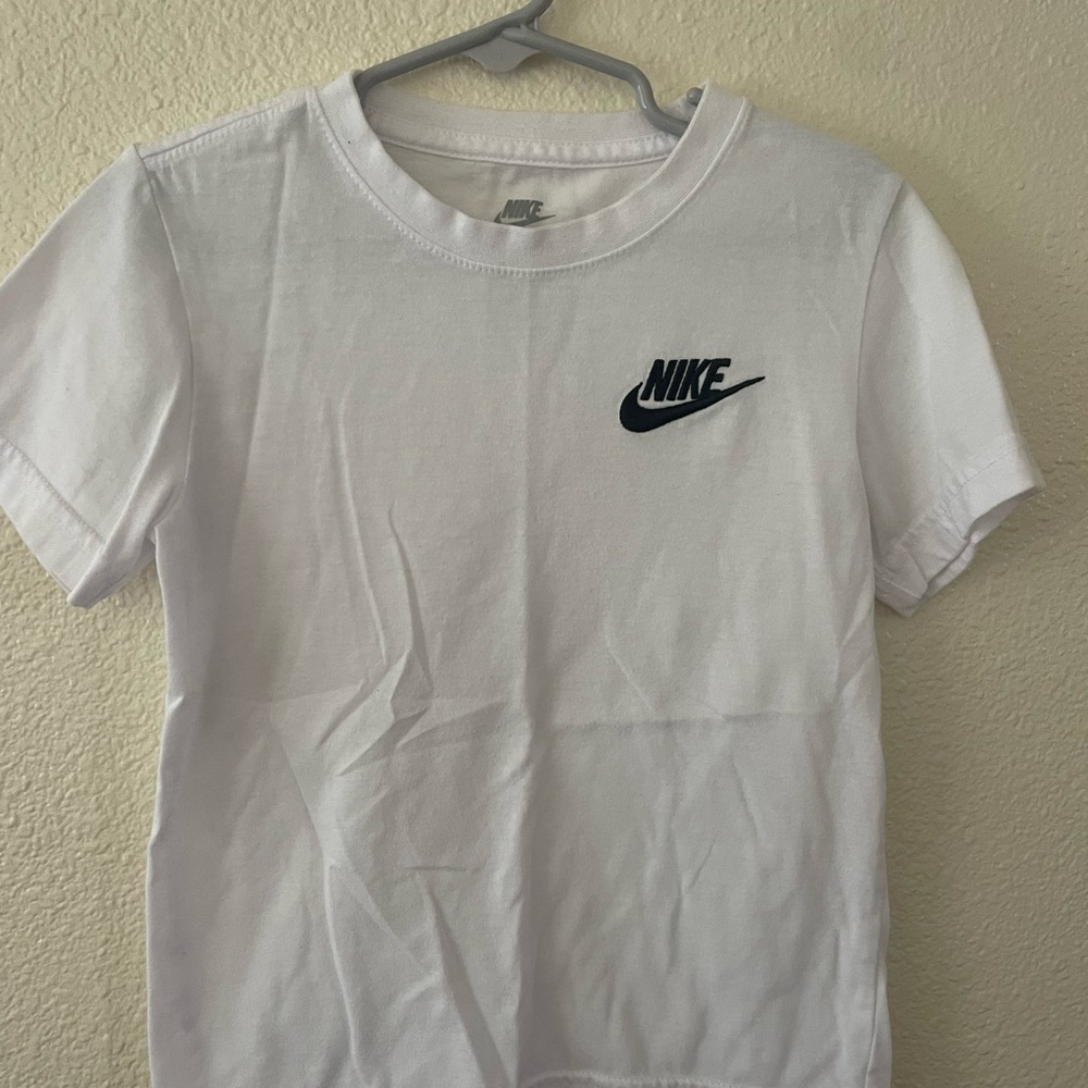 Nike Kids' White Tee with Logo
